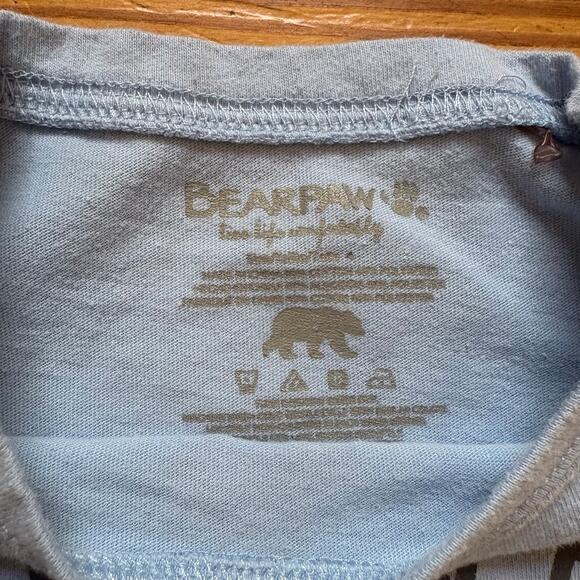 Bearpaw blue daisy live life full bloom ruffle cropped short sleeve shirt SIZE 4 - Picture 4 of 5